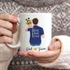 Dad Mugs - Fathers Day Ideas - Personalised Mugs - First Fathers Day Gift - New Dad Gifts - Rainbow