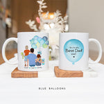 Dad Mugs - Fathers Day Ideas - Birthday Gifts For Dad - Personalised Mugs - Best Dad Ever - Balloons