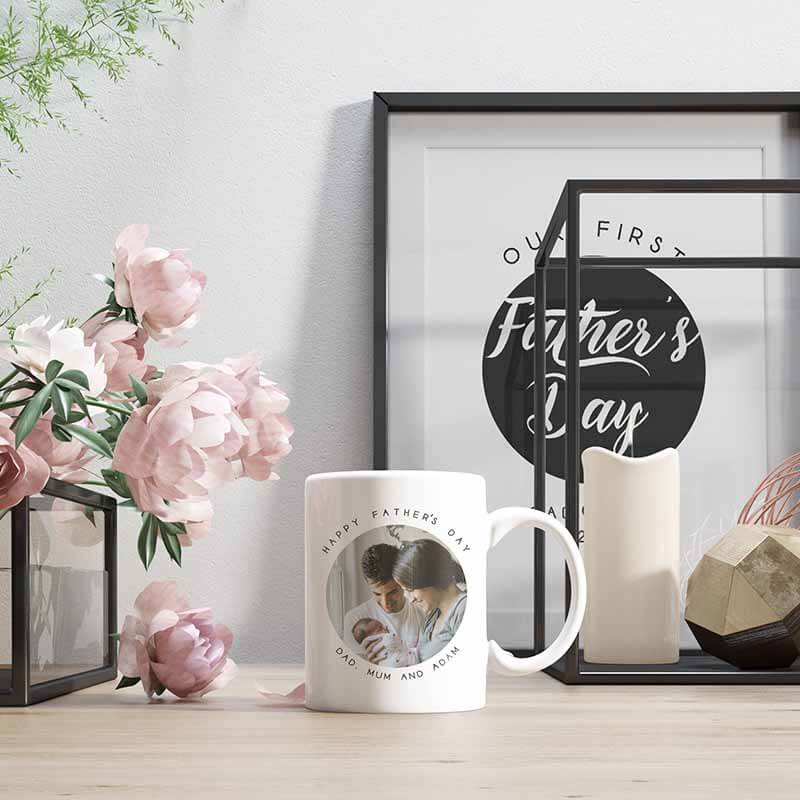 Photo Mug - Dad Mugs - Fathers Day Ideas - Personalised Mugs - First Fathers Day Gift - New Dad Gifts - Family Photo