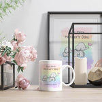 New Mum Gifts - Mum Mugs - Mother's Day Gift Ideas - Personalised Mugs - First Mothers Day Gift Ideas - Rainbow Elephant