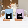 Dad Mugs - Fathers Day Ideas - Birthday Gifts For Dad - Personalised Mugs - New Dad Gifts - Papa Bear - Black