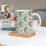 Photo Mug - Photo Gifts - Personalised Mugs - Customised Gifts For Him, Her - Dog, Cat Gifts - Rainbow