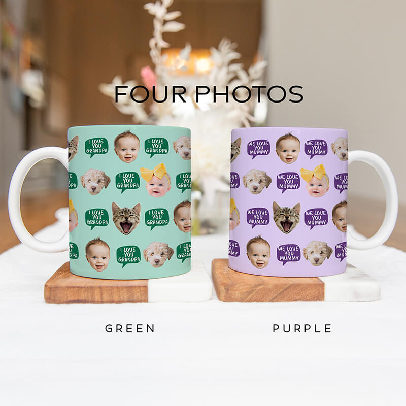 Photo Mug - Photo Gifts - Personalised Mugs - Customised Gifts For Him, Her - Dog, Cat Gifts - Speech Bubble - 2