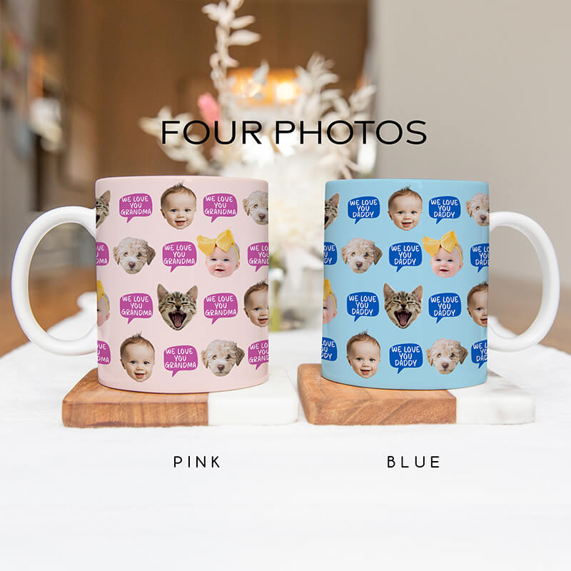 Photo Mug - Photo Gifts - Personalised Mugs - Customised Gifts For Him, Her - Dog, Cat Gifts - Speech Bubble