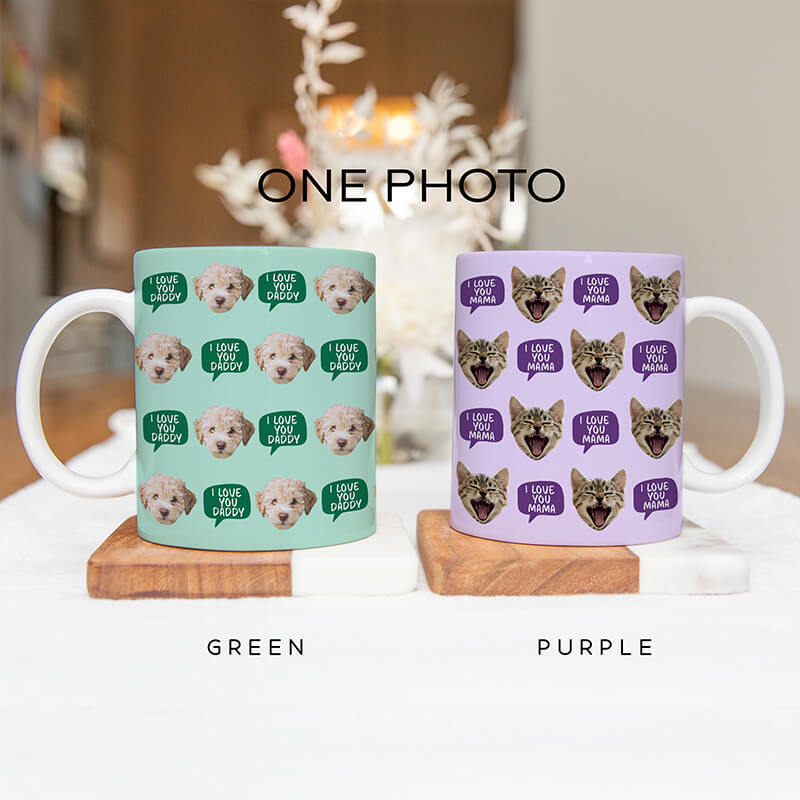 Photo Mug - Photo Gifts - Personalised Mugs - Customised Gifts For Him, Her - Dog, Cat Gifts - Speech Bubble - 2