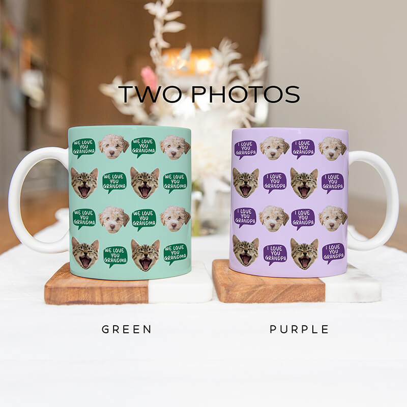Photo Mug - Photo Gifts - Personalised Mugs - Customised Gifts For Him, Her - Dog, Cat Gifts - Speech Bubble - 2