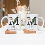 Personalised Mugs - Initial, Name Mug - Personalised Gifts For Her - Monogrammed Ceramic Cups - Birthday Gift For Best Friend - World's Best Friend