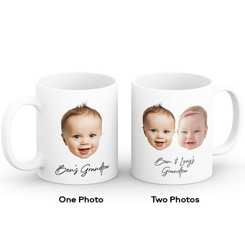 Photo Mugs - Personalised Mugs with Baby Photo - Mothers Day, Fathers Day, Birthday - Gift For Mum, Dad, Grandparents