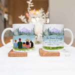 Personalised Mugs - Family Portraits - Mountain Lake (Ver 1) - Housewarming Gift Ideas - Family, Mother's Day, Father's Day Gifts