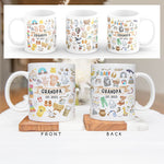 Pregnancy Announcement - Personalised Mugs - Pregnancy Reveal Grandparents - Baby Nursery