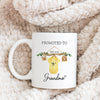 Pregnancy Announcement - Personalised Mugs - Pregnancy Reveal Grandparents - Baby Cloth