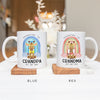 Pregnancy Announcement - Personalised Mugs - Pregnancy Reveal Grandparents - Rainbow Giraffe